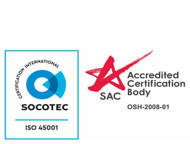ISO 45001:2018 Occupational Health & Safety mark