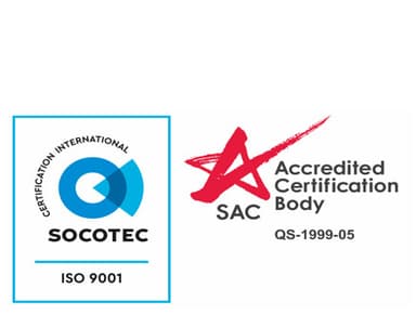 ISO 9001:2015 Quality Management mark