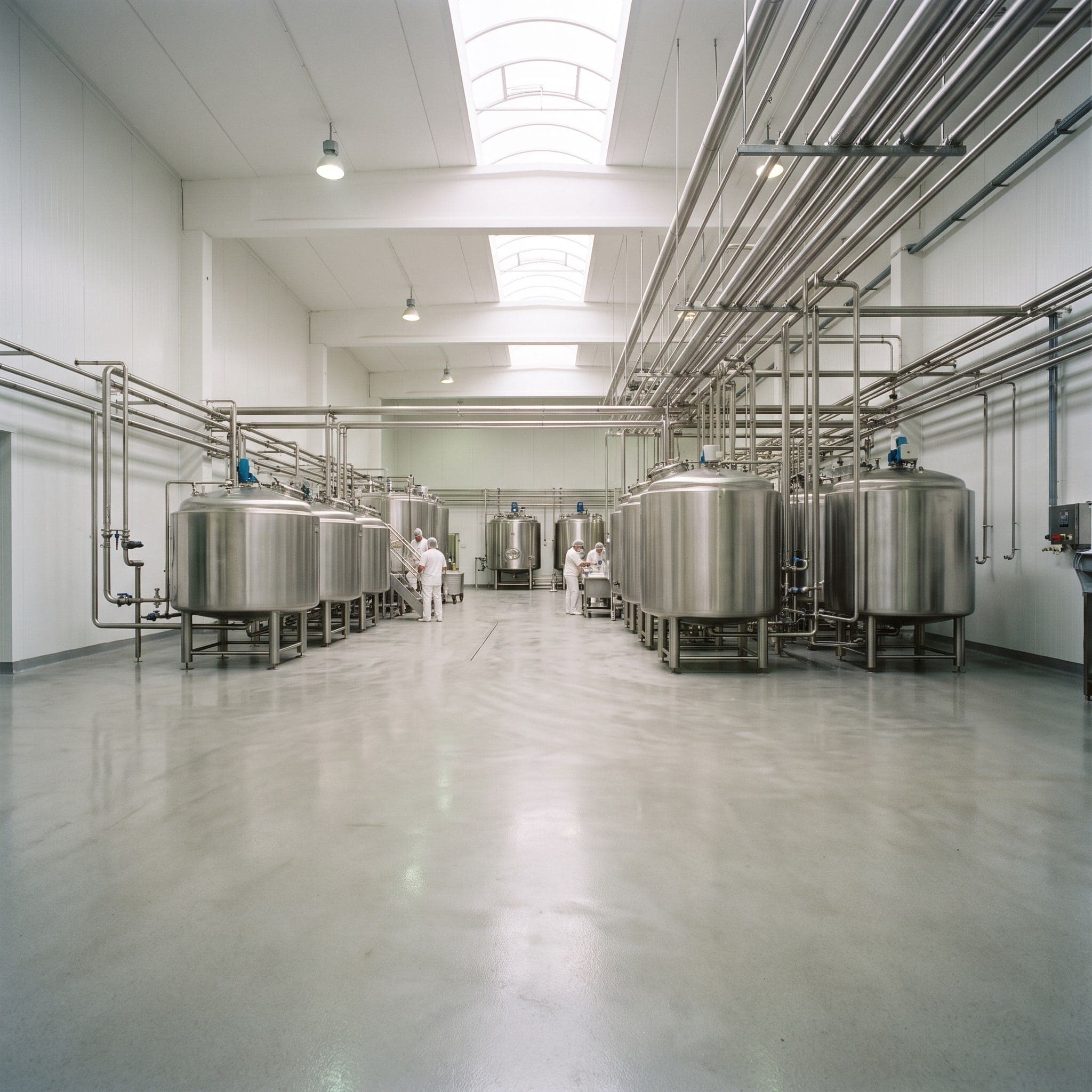 Sterile food and nutrition production facility interior